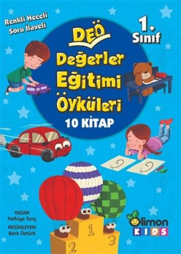 1. Sınıf DEÖ Değerler Eğitimi Öyküleri - (10 Kitap Takım) %30 indiriml