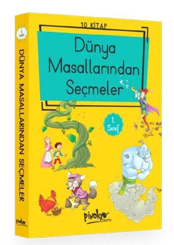 1. Sınıf Dünya Masallarından Seçmeler (10 Kitaplık Set - Düz Yazılı) %