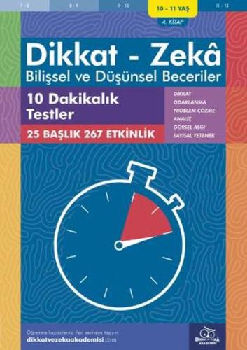 10 Dakikalık Testler (10-11 Yaş) - Dikkat Zeka %20 indirimli Alison Pr