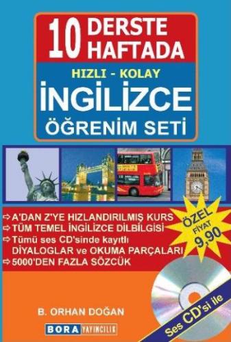 10 Derste 10 Haftada Hızlı Kolay İngilizce Öğrenim Seti %23 indirimli 