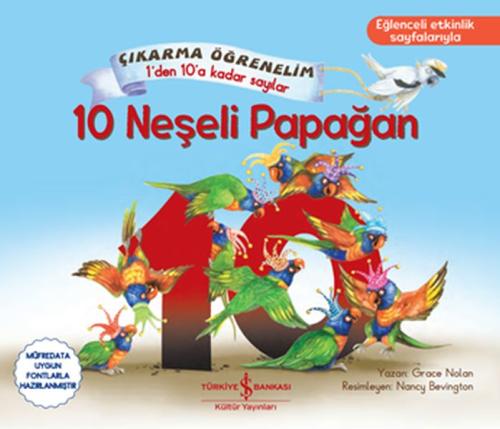 10 Neşeli Papağan - Çıkartma Öğrenelim 1'den 10'a Kadar Sayılar %31 in