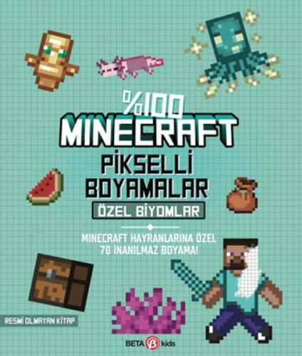 %100 Minecraft Pikselli Boyamalar Özel Biyomlar %15 indirimli Kolektif