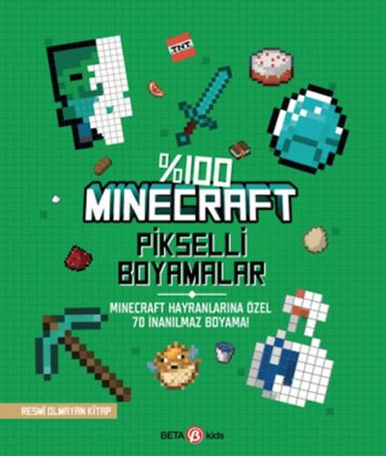 %100 Minecraft Pikselli Boyamalar %15 indirimli Kolektif