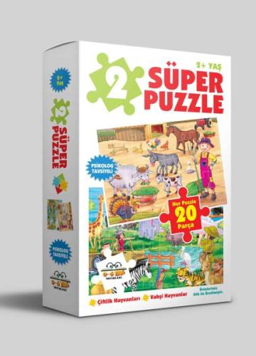 2 Süper Puzzle - Çiftlik Hayvanları - Vahşi Hayvanlar 2+ Yaş %23 indir