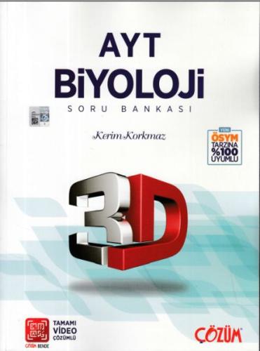 3D Yayınları AYT Biyoloji Soru Bankası Kolektif