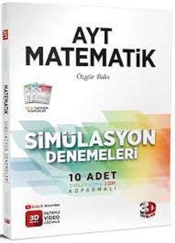 3D Yayınları AYT Matematik 10 lu Simülasyon Denemeleri Video Çözümlü %