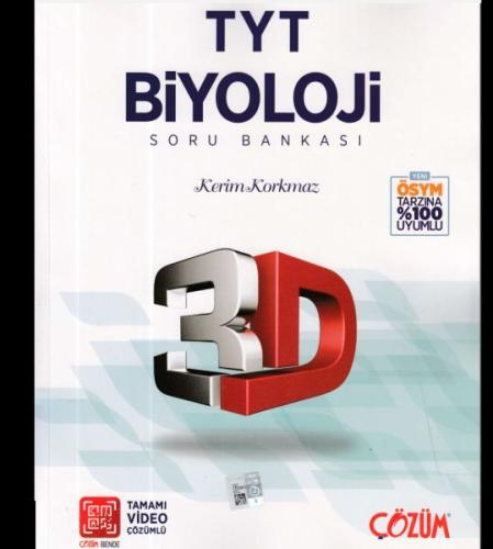 3D Yayınları TYT Biyoloji Soru Bankası Kerim Korkmaz