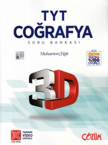 3D TYT Coğrafya Soru Bankası (Yeni) %23 indirimli Muharrem Yiğit