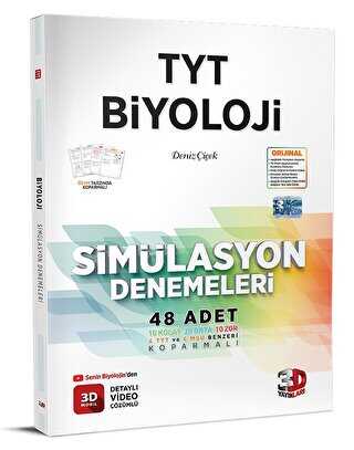 3D Yayınları 2023 TYT Biyoloji Simülasyon Denemeleri Detaylı Video Çöz