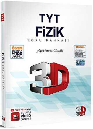 3D Yayınları TYT Fizik Tamamı Video Çözümlü Soru Bankası %23 indirimli