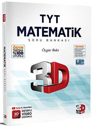 3D Yayınları 2023 TYT Matematik Soru Bankası Özgür Balcı