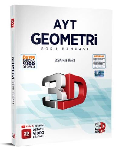 3D Yayınları AYT Geometri Tamamı Video Çözümlü Soru Bankası %23 indiri