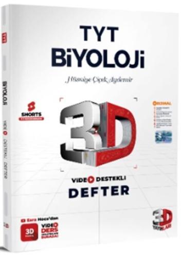 3D Yayınları TYT Biyoloji Video Destekli Defter %23 indirimli Hüsniye 