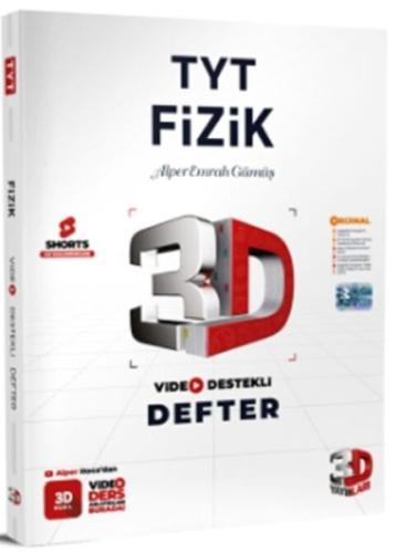 3D Yayınları TYT Fizik Video Destekli Defter %23 indirimli Alper Emrah