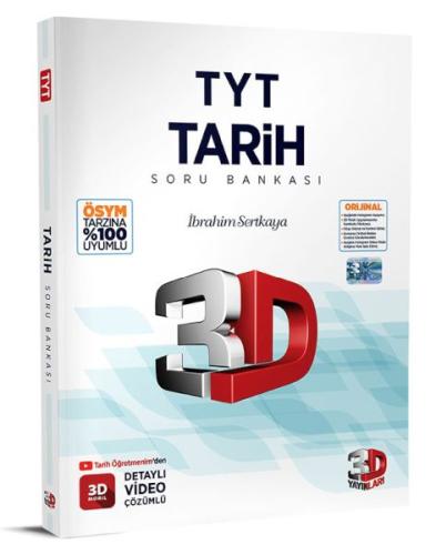 3D Yayınları TYT Tarih Tamamı Video Çözümlü Soru Bankası %23 indirimli