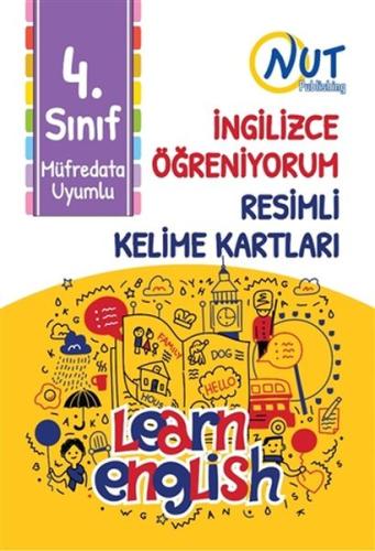 4. Sınıf İngilizce Öğreniyorum Resimli Kelime Kartları %30 indirimli K