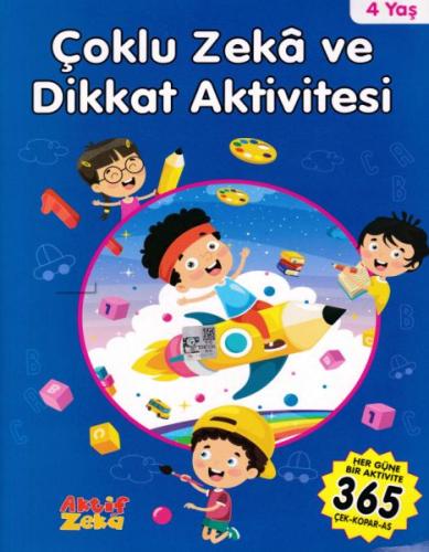 4 Yaş Çoklu Zeka ve Dikkat Aktivitesi - Mavi Kitap %26 indirimli Kolek