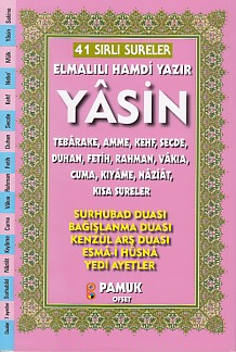 41 Sırlı Sureler Fihristli Yasin (Kod:Yas-206) %25 indirimli Elmalılı 