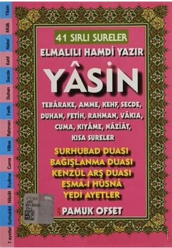 41 Sırlı Sureler Yasin (Kod: 208) %25 indirimli Elmalılı Muhammed Hamd