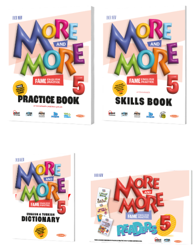 5 More&More Practıce Book & Dıctıonary & Skılls Book (4 Lü Set)