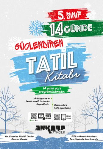 5. sınıf 14 Günde Güçlendiren Tatil Kitabı Ankara Yayıncılık Komisyon