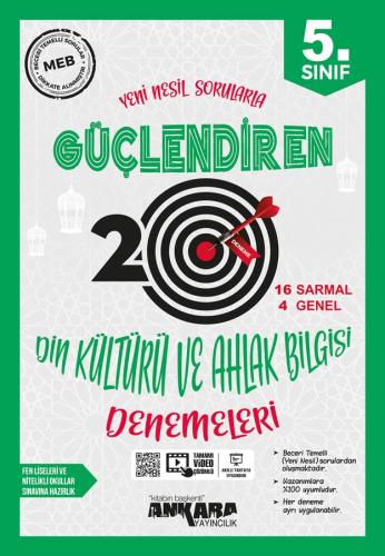 5. Sınıf Din Kültürü ve Ahlak Bilgisi Güçlendiren Denemeleri (20 Adet)