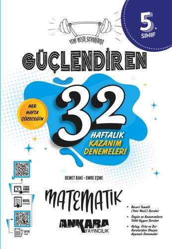 5.Sınıf Güçlendiren 32 Haftalık Matematik Kazanım Denemeleri Demet BAK