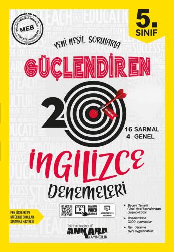 5. Sınıf İngilizce Güçlendiren Denemeleri (20 Adet) Ankara Yayıncılık 