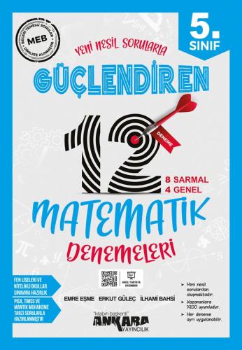 5. Sınıf Matematik Güçlendiren Denemeleri (12 Adet) Ankara Yayıncılık 