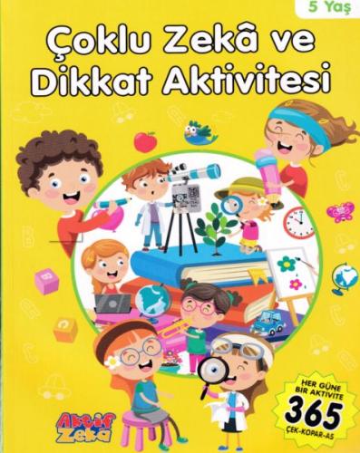 5 Yaş Çoklu Zeka ve Dikkat Aktivitesi - Sarı Kitap %26 indirimli Kolek