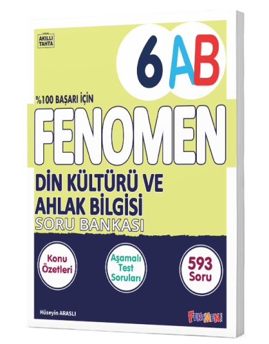 Fenomen Yayınları 6.Sınıf Din Kültürü Ve Ahlak Bilgisi A-B Soru Bankas