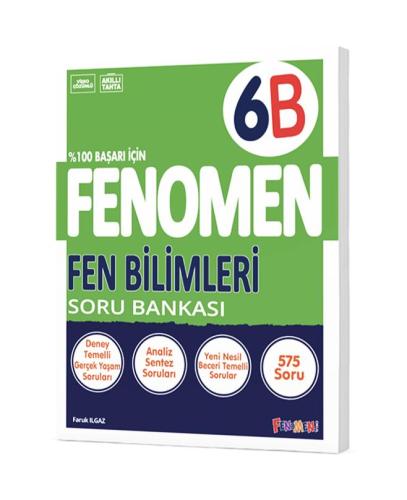 Fenomen Yayınları 6.Sınıf Fen Bilimleri B Soru Bankası