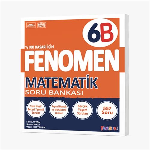 Fenomen Yayınları 6.Sınıf Matematik B Soru Bankası