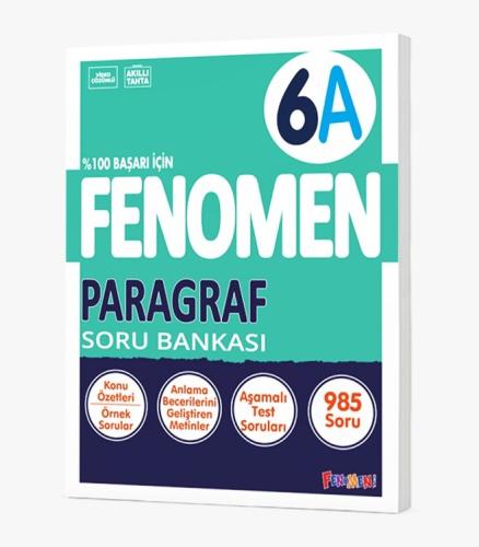 Fenomen Yayınları 6.Sınıf Paragraf A Soru Bankası