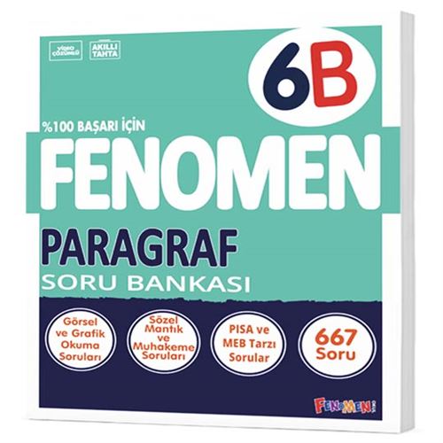 Fenomen Yayınları 6.Sınıf Paragraf B Soru Bankası