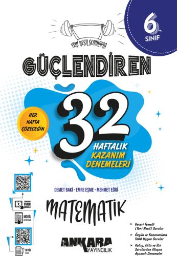 6. Sınıf Güçlendiren 32 Haftalık Matematik Kazanım Denemeleri Demet Ba