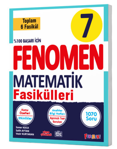 Fenomen Yayınları 7.Sınıf Matematik Fasikül Seti (1-2-3-4-5-6. Sayılar