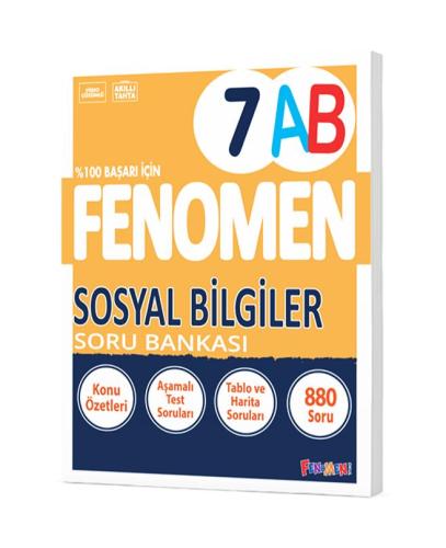 Fenomen Yayınları 7.Sınıf Sosyal Bilgiler A-B Soru Bankası