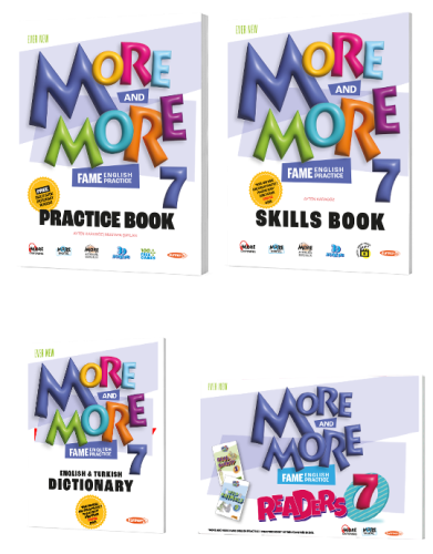 7 More&More Practıce Book & Dıctıonary & Skılls Book (4 Lü Set)