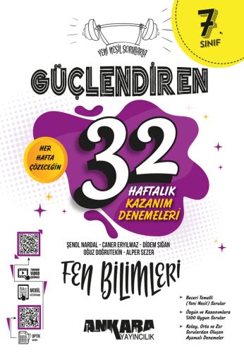 7. Sınıf Güçlendiren 32 Haftalık Fen Bilimleri Kazanım Denemeleri Anka