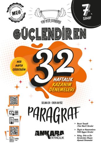 7. Sınıf Güçlendiren 32 Haftalık Paragraf Kazanım Denemeleri Eren AKYÜ