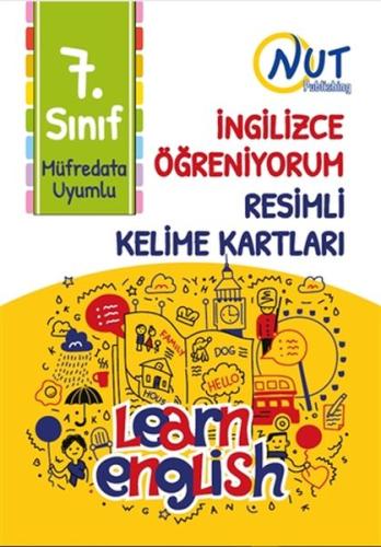 7. Sınıf İngilizce Öğreniyorum Resimli Kelime Kartları %30 indirimli K