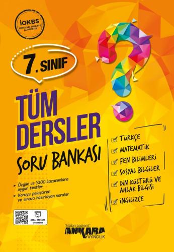 7. Sınıf Tüm Dersler Soru Bankası Ankara Yayıncılık Komisyon