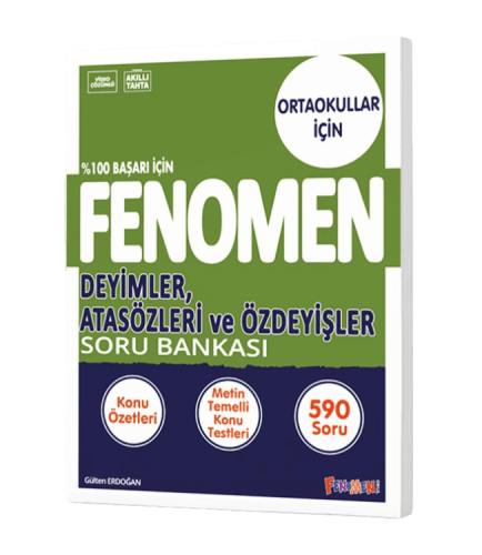 8 FENOMEN DEYİMLER ATASÖZLERİ VE ÖZDEYİŞLER SORU BANKASI Fenomen Komis