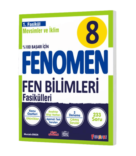 8 FENOMEN FEN BİLİMLERİ 1.FASİKÜL (MEVSİMLER VE İKLİM) Fenomen Komisyo