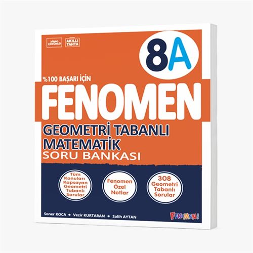 Fenomen Yayınları 8.Sınıf Geometri Tabanlı Matematik A Soru Bankası