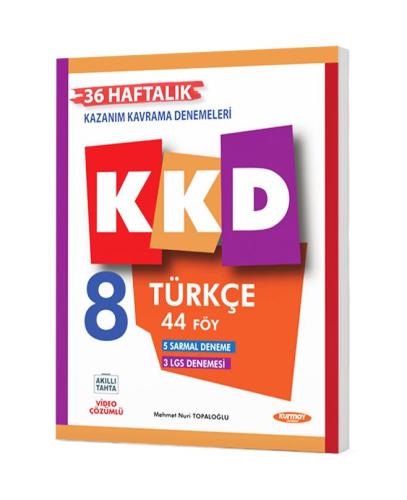 Kurmay Yayınları 8 Türkçe Haftalık Kazanım Kavrama Denemeleri