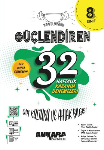 8. Sınıf Güçlendiren 32 Haftalık Din Kültürü ve Ahlak Bilgisi Kazanım 