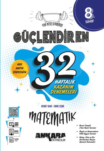 8. Sınıf Güçlendiren 32 Haftalık Matematik Kazanım Denemeleri Demet BA