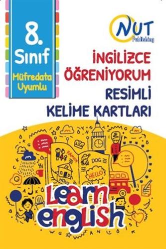 8. Sınıf İngilizce Öğreniyorum Resimli Kelime Kartları %30 indirimli K